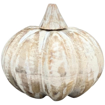 Kürbis Dost, Holz, 10x9x10 cm