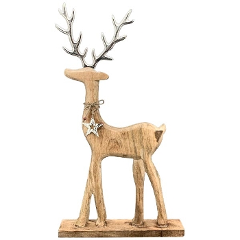 Rentier Puri, Holz, 20x6x36 cm