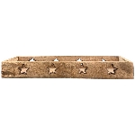 Tablett Dost, natur, Holz, 34x4x12 cm