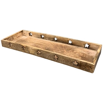 Tablett Dost, natur, Holz, 50x4,5x17 cm