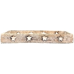 Tablett Dost, Holz, 34x4x12 cm