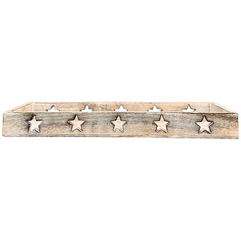 Tablett Dost, Holz, 40x4x14 cm