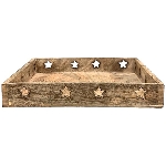 Tablett Dost, natur, Holz, 28x4,5x28 cm