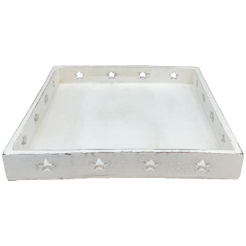 Tablett Dost, Holz, 33x4,5x32 cm