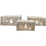 KastenSet/3 Bloom, Holz, 23x14x11 cm,