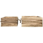 KastenSet/2 Bloom, natur, Holz, 28x20x15 cm, 34x25x16 cm