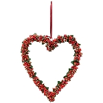 Herzhänger Berry, Kunststoff, 21x2x25 cm