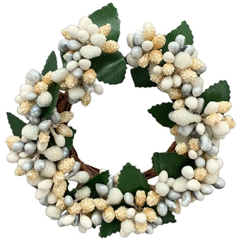 BeerenKranz ArtificialNature, weiß, Kunststoff, Ø 10 cm