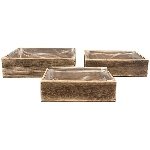 KistenSet/3 Bloom, natur, Holz, 24x14x7 cm, 28x18x8 cm