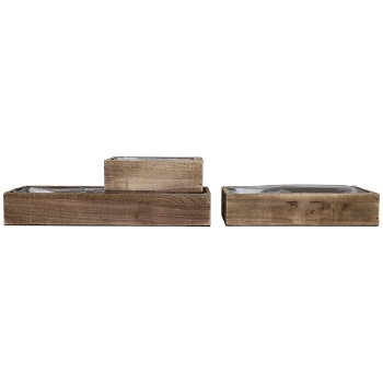 KistenSet/3 Bloom, natur, Holz, 38x10x6 cm