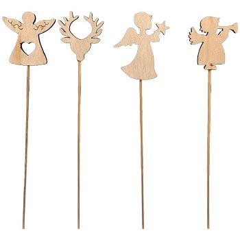 XmasStecker Bloom, natur, Holz, 7x0,5x32 cm