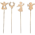 XmasStecker Bloom, natur, Holz, 7x0,5x32 cm