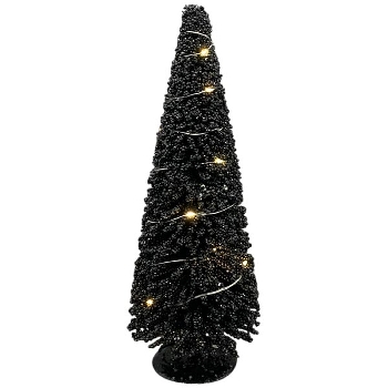 LED TannenBaum Lumière, schwarz, PE/Metall, 15x15x40 cm