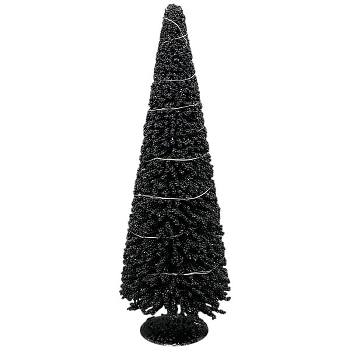 LED TannenBaum Lumière, schwarz, PE/Metall, 17x17x50 cm