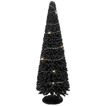 LED TannenBaum Lumière, schwarz, PE/Metall, 17x17x50 cm