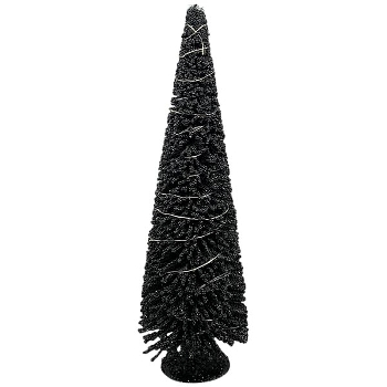 LED TannenBaum Lumière, schwarz, PE/Metall, 18x18x60 cm