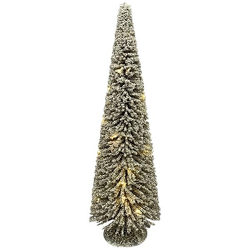 LED TannenBaum Lumière, silber, PE/Metall, 18x18x60 cm