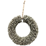 LED Kranz Lumière, silber, PE/Metall, 40x10x40 cm