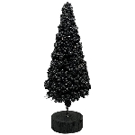 Tannenbaum GlisseR, schwarz, PE/Metall, 6,5x6,5x16 cm