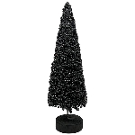 Tannenbaum GlisseR, schwarz, PE/Metall, 8x8x25 cm