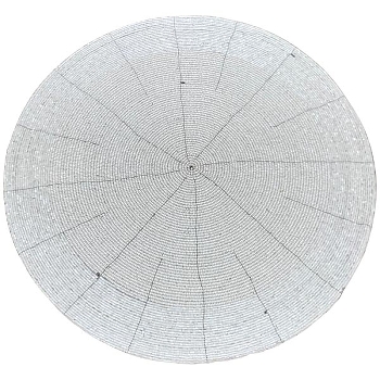 PlatzSet GlinT, weiß, Polyester, 36x36x0,2 cm