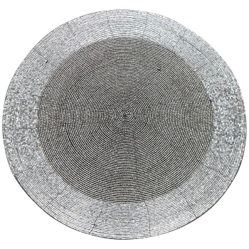 PlatzSet GlinT, silber, Polyester, 36x36x0,2 cm