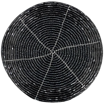 UnterSetzer GlinT, schwarz, Polyester, 10x10x0,2 cm