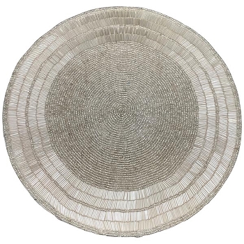 PlatzSet GlinT, silber, Polyester, 36x36x0,2 cm