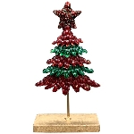 Tannenbaum GlinT, rot/grün, 23x8x40 cm