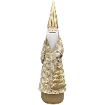 Santa Lilian, creme/gold, Polyresin, 6,5x5,5x23 cm