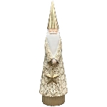 Santa Lilian, creme/gold, Polyresin, 9x7x31 cm