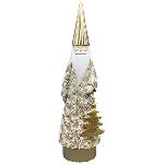Santa Lilian, creme/gold, Polyresin, 9x7x31,5 cm