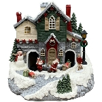 WeihnachtsHaus LED Noél, bunt, Polyresin, 22,5x23x22,5 cm