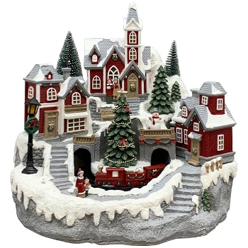 WeihnachtsDorf LED Noél, bunt, Polyresin, 28x28,5x27 cm