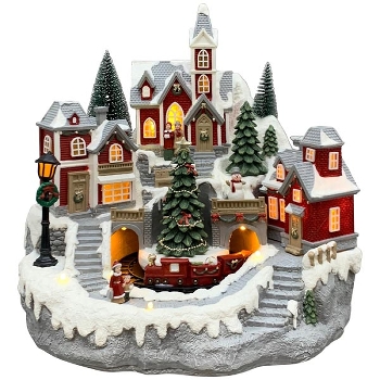 WeihnachtsDorf LED Noél, bunt, Polyresin, 28x28,5x27 cm