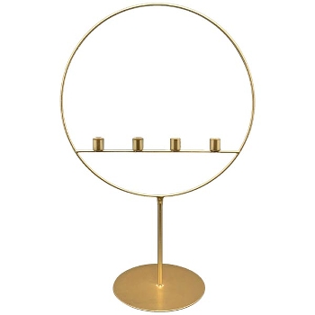 KerzenHalter Sobre, gold, Metall, 40x20x60 cm