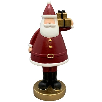 Santa Lilian, rot, Polyresin, 11x8,9x22,3 cm