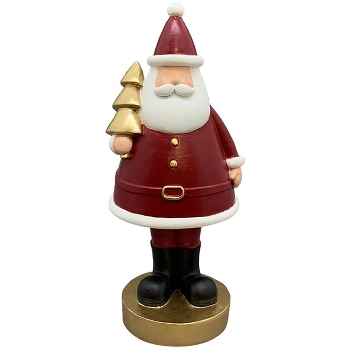 Santa Lilian, rot, Polyresin, 11,4x10,4x25,7 cm