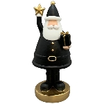Santa Lilian, schwarz, Polyresin, 7,8x7,1x18,2 cm