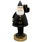 Santa Lilian, schwarz, Polyresin, 11x8,9x22,3 cm