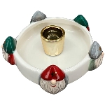 KerzenHalter Chrissie, Dolomite, Metall, 10x6,5x3 cm