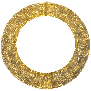 Kranz Lumière, Metall, 45x7x45 cm