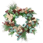 BeerenKranz ArtificialNature, grün/rot/braun, Kunststoff, Ø 58 cm