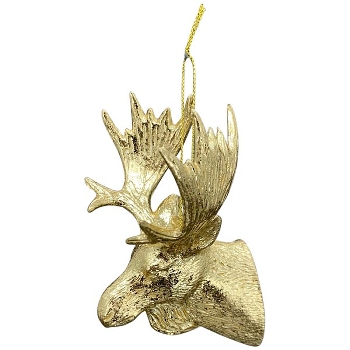 RentierHänger Lilian, gold, Plastik, 13x6,3x12,5 cm