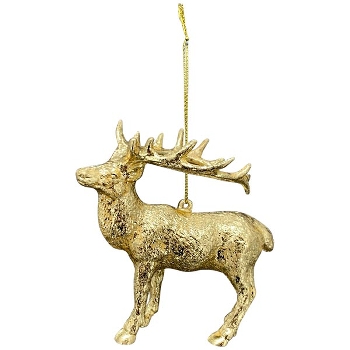 RentierHänger Lilian, gold, Plastik, 13x6,3x12,5 cm