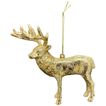 RentierHänger Lilian, gold, Plastik, 13x6,3x12,5 cm