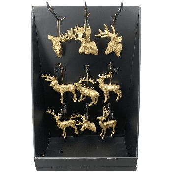 RentierHänger Lilian, gold, Plastik, 13x6,3x12,5 cm