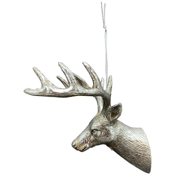 RentierHänger Lilian, silber, Plastik, 13x6,3x12,5 cm