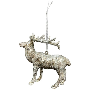 RentierHänger Lilian, silber, Plastik, 13x6,3x12,5 cm