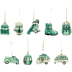 XmasHänger Lilian, grün, Plastik, 7x3,3x9,2 cm